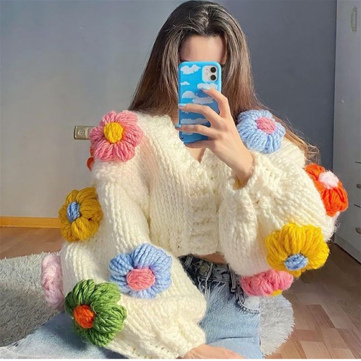 Garden patch cardigan